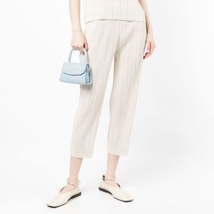 💯NEW Inspired - PLEATS PLEASE BY ISSEY MIYAKE pleated cropped trousers‼️
